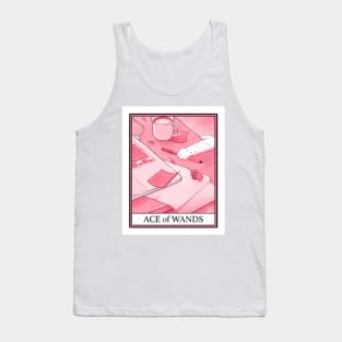 Ace of Wands Cat Tarot Tank Top